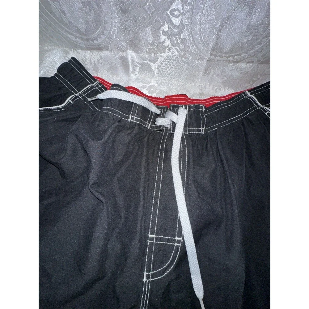 Speedo Swim Trunks Mens Board Shorts Mesh Brief Lined Black XL